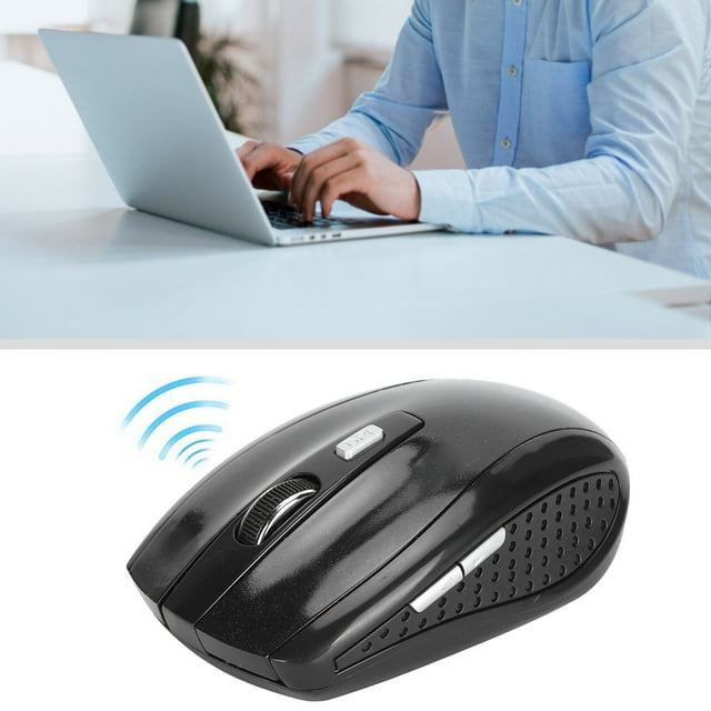 Mouse, Power-saving Fashionable Durable Mini Professional Laptop Mouse for Female for Men for Laptop for Computer Black