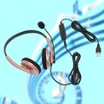 thumbnail image 4 of Call Center Headset, Stylish Computer Phone Headset Plug And Play  For Online Course For Business Space Gray,Rose Gold, 4 of 8