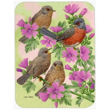 Warbler Family Glass Cutting Board- Large