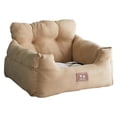 thumbnail image 1 of Cama universal para , antideslizante, suave perrera con ín para cinturón de seguridad Asiento de automóvil para perros para Sunnimix Portadores de asiento de coche, 1 of 8