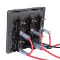 thumbnail image 4 of 12 / 24V Impermeable 5 Gang Barco Interruptor de Palanca de Encendido Panel Fusible Toma de Corriente Cola Panel de interruptores marinos, 4 of 8