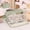 Green-GN, variant on MMJ Large Capacity Pencil Case Portable Rectangular Storage Pouch for Home Office 8.7x4.3x2.8in