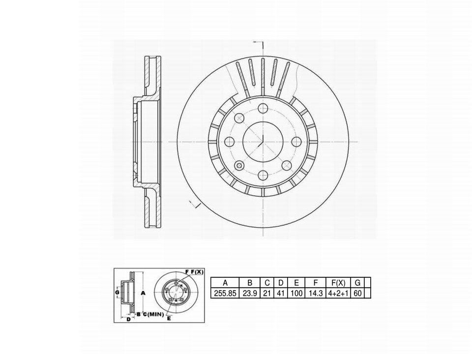 Winstop Brake Rotor, Front WS229810, Pontiac LeMans 1990-1989