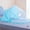 Sky Blue, variant on HHBEAUTY Foldable Mosquito Net for Bed with Blackout Canopy, Portable Baby Mosquito Net Tent for Bed, Cots, Cribs, Playards and Playpen, 0-3 Years Kids Travel & Sleep Mosquito Mesh Cover, Pink