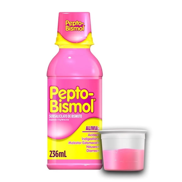 Pepto-Bismol Suspensión Alivio para el malestar estomacal Sabor Original 236 ml