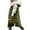 Army Green, variant on Women's Long Hooded Down Jacket - Warm Longline Puffer Coat for Cold Seasons (Brown, L)