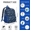 thumbnail image 4 of Colorful Dolphin Student Backpack - Lightweight Water-Repellent School Backpack with Tropical Ocean Marine Life Cartoon Pattern, Ideal for Student School and Travel, 4 of 6