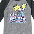 thumbnail image 3 of Hey Arnold! - Graffiti Arnold - Toddler And Youth Raglan Graphic T-Shirt, 3 of 5