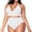 White, variant on UTTOASFAY Swimsuits for Women's Plus Size Women's Plus Size High Waisted Tummy Control Swimwear Swimsuit Full Coverage Green L