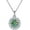 Blue-Green, variant on 0.8 Carat Moissanite Pendant Necklace Women's Diamond Necklace 18K White Gold Lab Diamond Pendants for Necklaces for Women Moissanite Necklace for Wife Lab Diamond Necklace