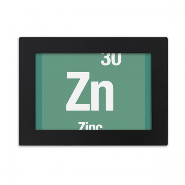 Zn Zinc Checal Element Science Desktop Photo Frame Ornaments Picture Art Painting