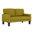 thumbnail image 2 of US Pride Furniture Brigitte Lemon Fabric Modern Style Arm Love Seat, 2 of 4