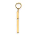 thumbnail image 2 of Auriga 14k Yellow Gold D/C and Polished Cross Charm for Women (Length - 16.4 mm, Width - 11 mm), 2 of 6