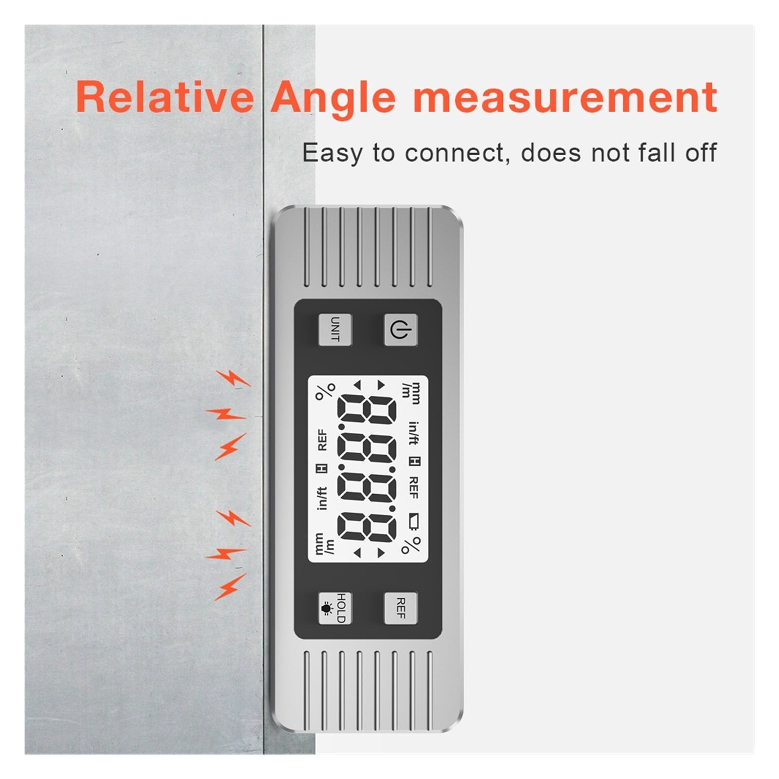 Digital Level Electronic Protractor Inclinometer with Bottom Magnet Angle Finder Level Meter ,Water-Proof & Dust Resistant