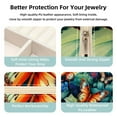 thumbnail image 3 of Butterfly Square Travel Jewelry Box Earring Necklace Bracelet Holder Organizer Stand Display Case Decorative Storage Box, 3 of 6