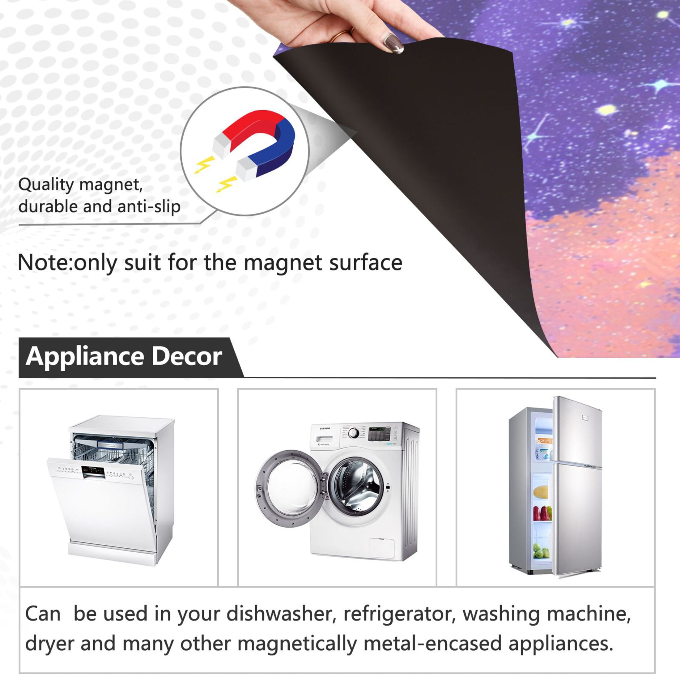 Dishwasher Sticker Magnetic Dishwasher Sticker Magnetic Decorative Sticker Refrigerator Sticker Dishwasher Decorative Stickers Black Cat Cute