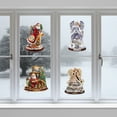 thumbnail image 4 of Pegatinas navideñas de Papá Noel para pegar en la ventana, pegatinas de pared para fiesta de Navidad con Ángel de PVC, 4 of 8