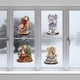 thumbnail image 5 of Pegatinas de pared de PVC con diseño de Papá Noel y ángel para ventana, 5 of 9
