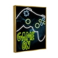 thumbnail image 3 of Stupell Industries Game On Neon Controller Graphic Art Metallic Gold Floating Framed Canvas Print Wall Art, Design by Marcus Prime, 3 of 6