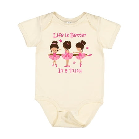 

Inktastic Life s Better in a Tutu KS Gift Baby Girl Bodysuit