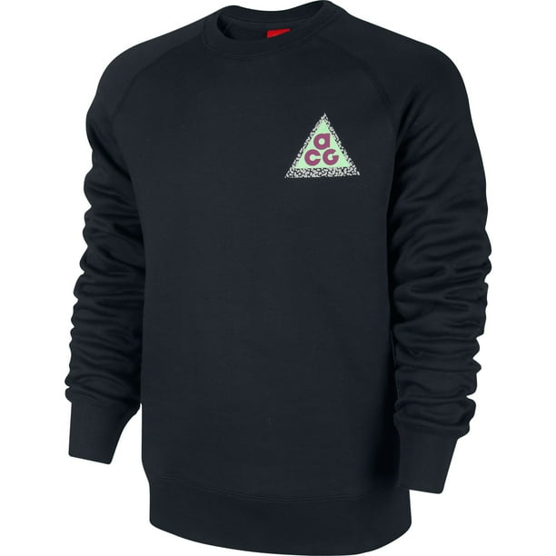 Nike AW77 Fleece Crew Men's Sweatshirt Black 633271-010 Nike AW77 Fleece Crew Men's Sweatshirt Black 633271-010