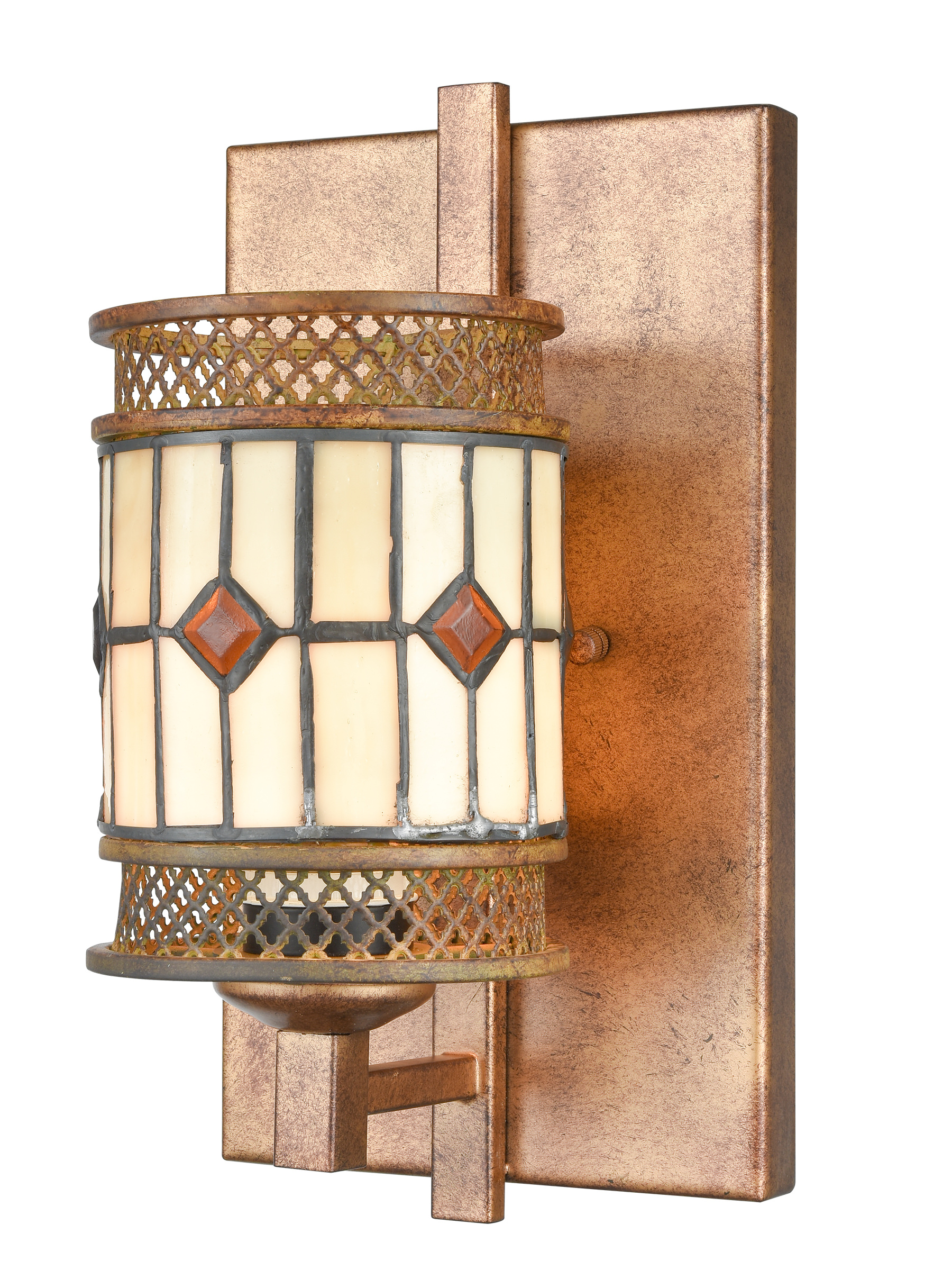 Minerals Metal Wall Sconce in Rustic Bronze Finish