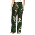 thumbnail image 3 of Xecao Camouflage Skull Women's Straight Lounge Pajama Pants: The Epitome of Relaxed Sleepwear, 3 of 9