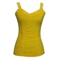 thumbnail image 1 of Camisoles à Dentelle pour Femmes - Jaune, 1 of 2