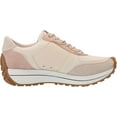 thumbnail image 6 of Sam Edelman Jayce Ivory/Limestone/Soft Rose Low Top Lace Up Fashion Sneakers (Ivory/Limestone/Soft Rose, 5), 6 of 6