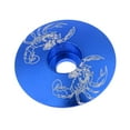thumbnail image 3 of 2x Aleación De Aluminio Para Bicicleta, Vástago Sin Rosca, Tapa Superior Para Auriculares, Cubierta Blue Scorpion Sunnimix Tapa superior para auriculares de bicicleta, 3 of 8