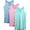 06# 3Pack:Light Blue+Rose Red+Light Green, variant on NELEUS Womens Workout Yoga Tank Top Racerback Running Athletic Shirts 3 Pack,Purple Orange Light Green,US Size 2XL