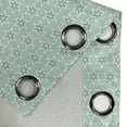 thumbnail image 5 of Ambesonne Turquoise Grommet Curtain, Monochrome Space, 50" x 54", Mint White Cream, 5 of 6
