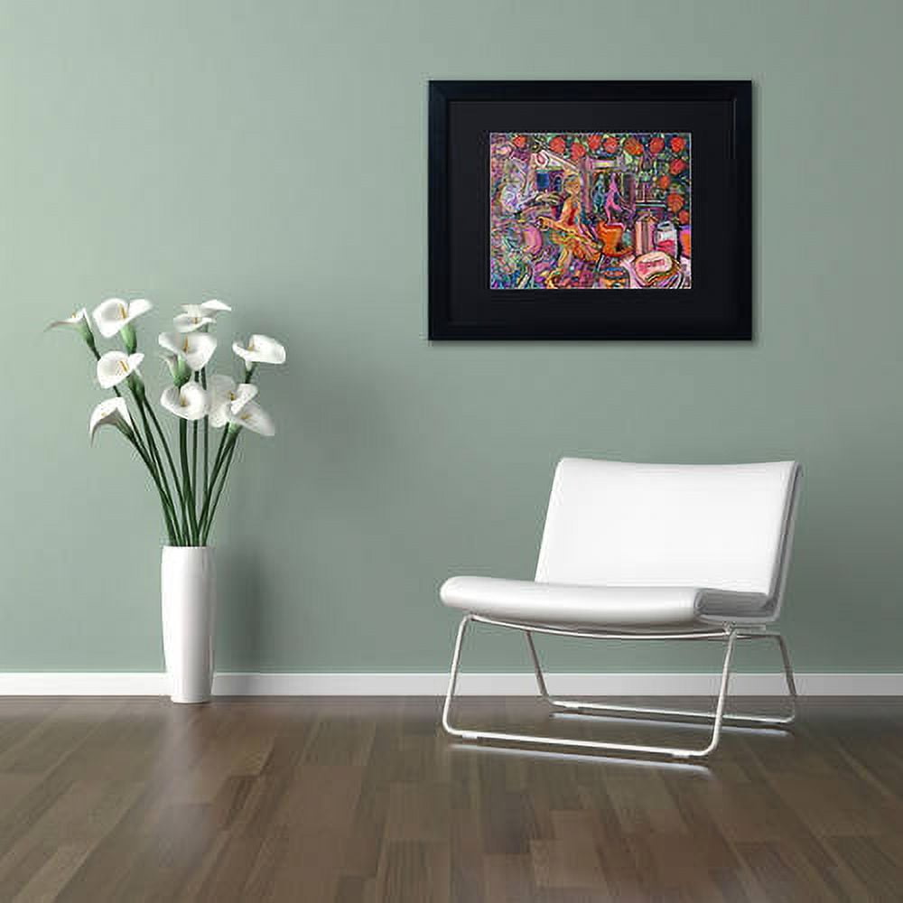 Trademark Fine Art "Strawberry Jam" Canvas Art by Josh Byer, Black Matte, Black Frame
