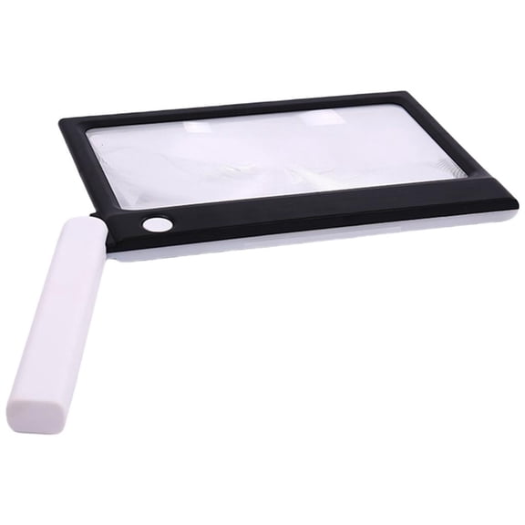 MOMOJIA Bright LED Magnifying Reader with Foldable Handle Portable Magnifier Glass