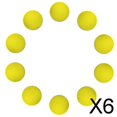 thumbnail image 1 of DYNWAVECA 4-6pack 10 Pieces EVA Foam Golf Swing Exercises Practice Training Balls Yellow 6 Pcs, 1 of 10