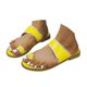 thumbnail image 2 of MKLEKYY Sandalias para Mujer, Sandalias Informales de Verano Con Punta Abierta, Lisas, Planas, Suaves y Transpirables, 2 of 4