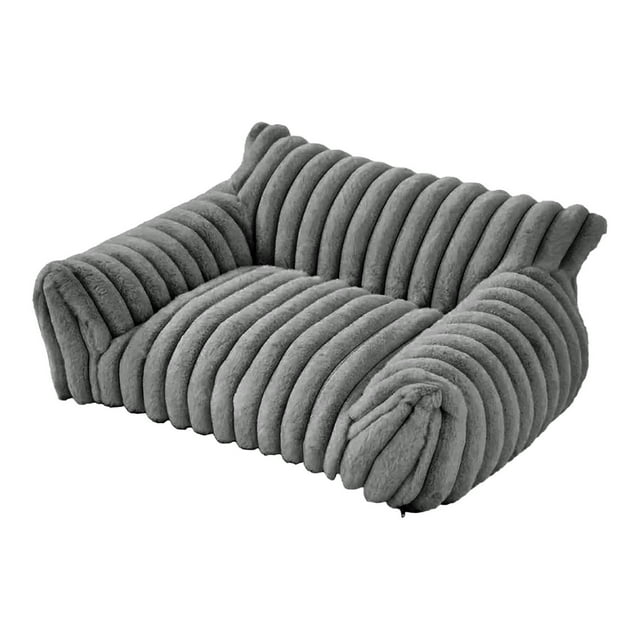 Sofá cama para gatos con base antideslizante, ideal para gatos de interior, perros pequeños y gatos. Gris