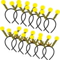 thumbnail image 1 of Paquete de 12 diademas con antena de abeja, diademas con tentáculos de abeja, corona, Aro para el pelo de abeja para fiesta de Halloween, disfraz, accesorio de Cosplay Rojo Verde, 1 of 5