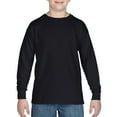 thumbnail image 2 of Gildan Yth HvyCtn L/S Tee Blck, 2 of 2