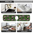 thumbnail image 7 of Abstract Pink Lotuses Sink Splash Guard for Faucet 2 Packs Faucet Absorbent Mats, Summer Waterlily Faucet Handle Drip Catcher Quickly Drying Mat for Kitchen Counter Bathroom, 23.6"x5.5", 7 of 7