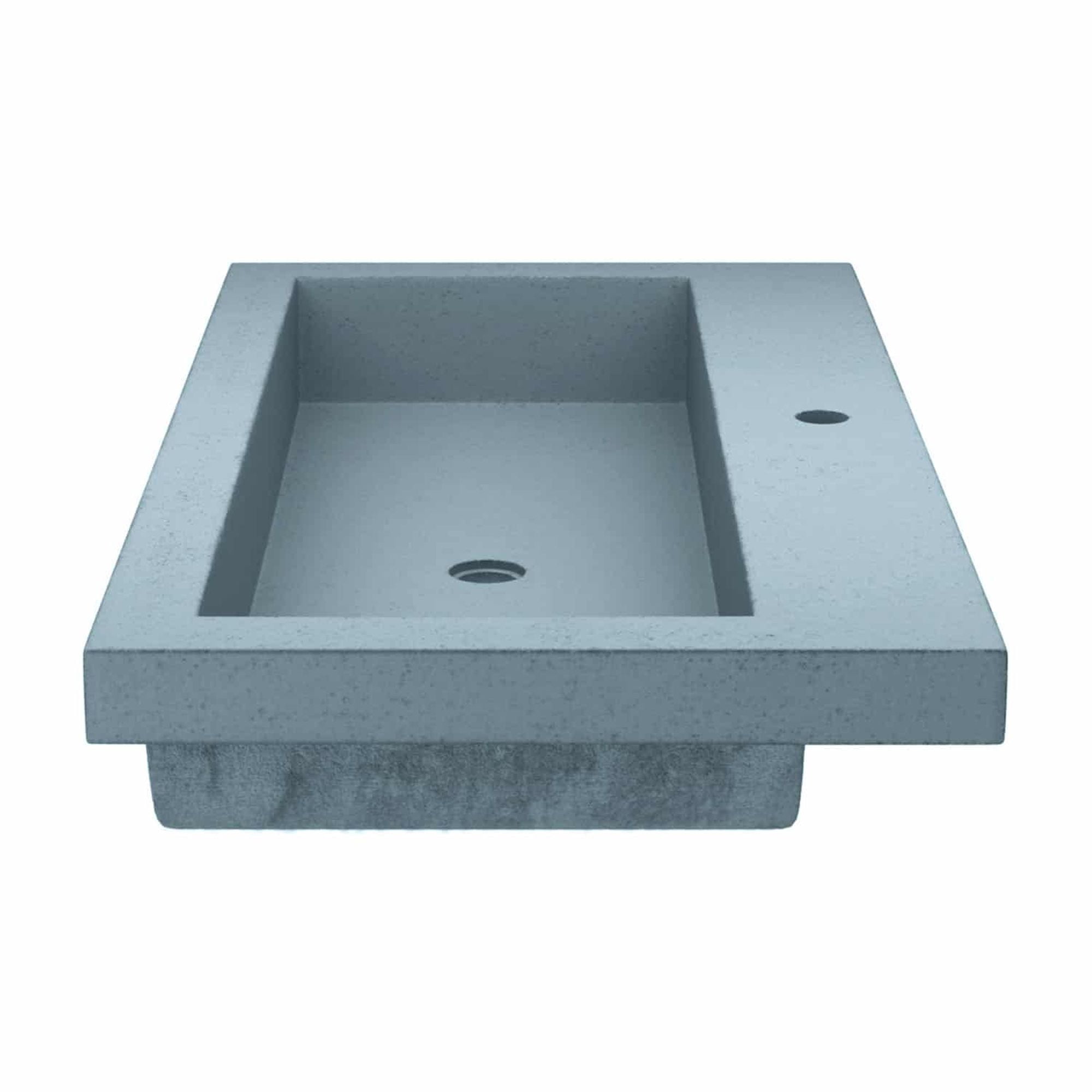 Native Trails NSL3619-O Nativestone 36" Rectangular Concrete Drop In Bathroom Sink - Ocean