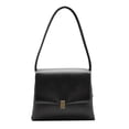 thumbnail image 1 of Carteras y bolsos de mano para mujer, bolsos de mano de piel sintética con asa superior, bolsos de hombro tipo cartera, color negro, 1 of 5