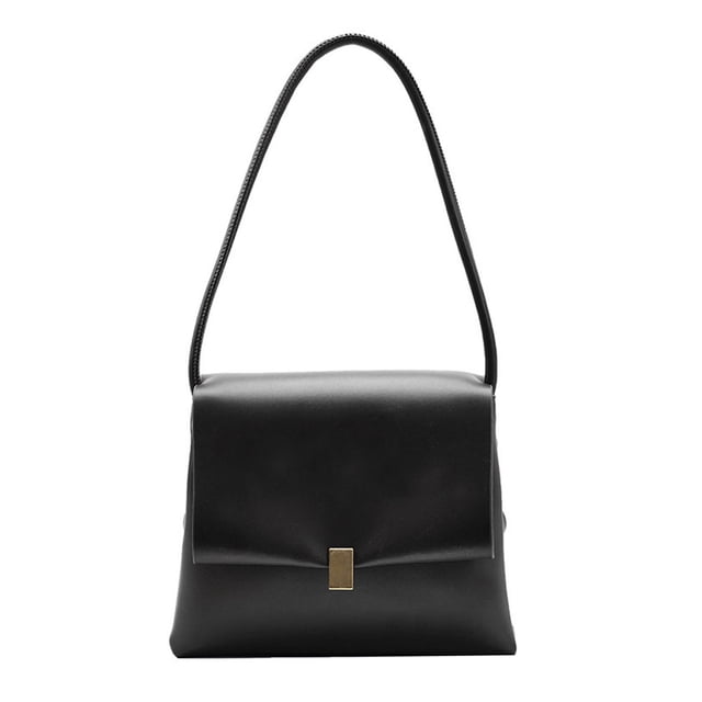 Carteras y bolsos de mano para mujer, bolsos de mano de piel sintética con asa superior, bolsos de hombro tipo cartera, color negro