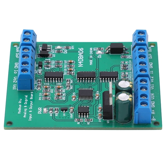 Módulo analógico a digital RS485 Convertidor ADC DAC de 8 canales N4DBA06 Placa de E/S CC 12 V