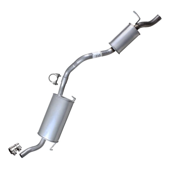 Northeastern Exhaust Resonator Pipe & Muffler Assembly Fits 2010-2013 Ford Transit Connect 2.0L - Direct Fit | Stainless Steel Exhaust System Kit | Includes Sleeve & Clamp