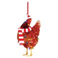 thumbnail image 2 of Colgantes de gallo de navidad de madera adornos de año nuevo encantos de árboles de navidad (estilo a) Likrtyny Para estrenar, 2 of 9