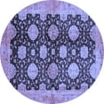 thumbnail image 1 of Ahgly Company Indoor Round Oriental Blue Traditional Area Rugs, 6' Round, 1 of 4