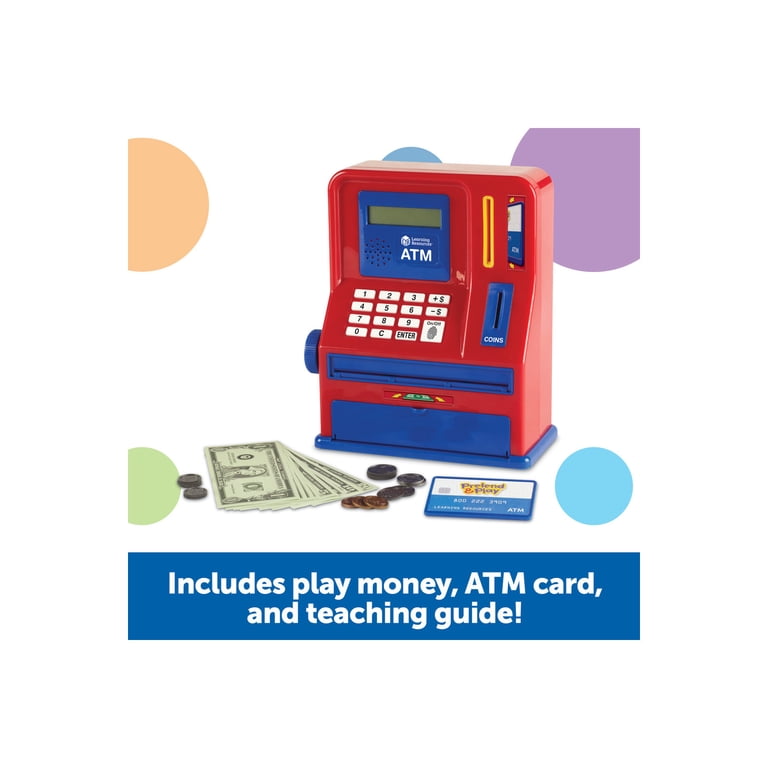 Electronic Teaching ATM Bank with Play Money and Learning Activities photo 4
