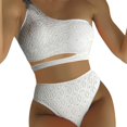 thumbnail image 1 of CAICJ98 Womens Swimsuits Women's Plus Size Rash Guard Capris Tankini Athletic Swimwear White,S, 1 of 2