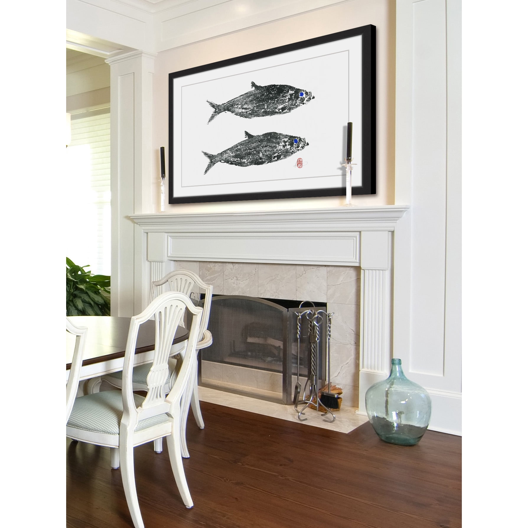 "Herring Twins" Framed Painting Print